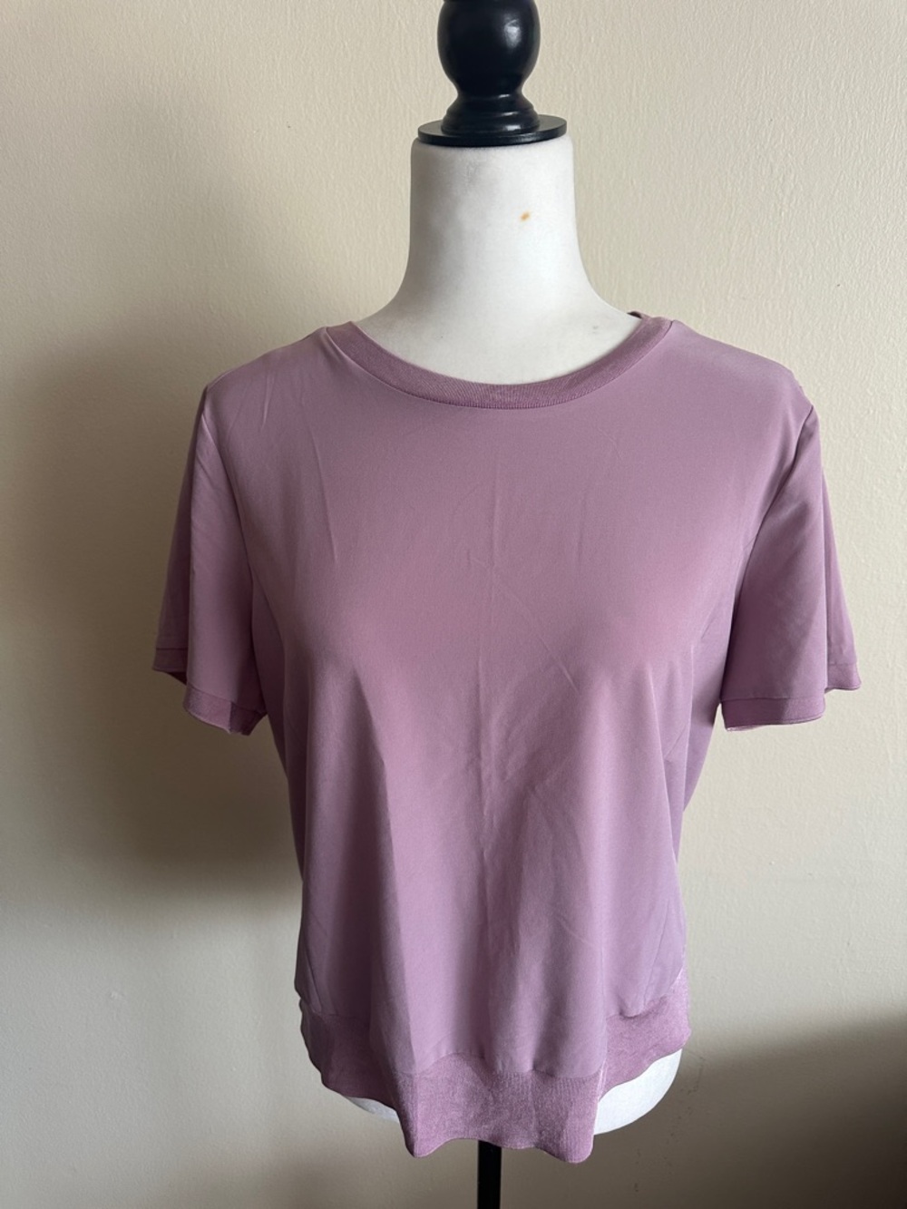 Everyday Crewneck Tee in Dusty Mauve